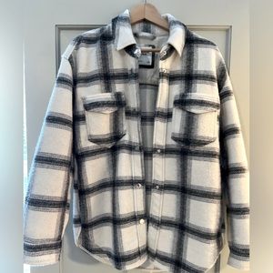 A&F plaid shirt jacket